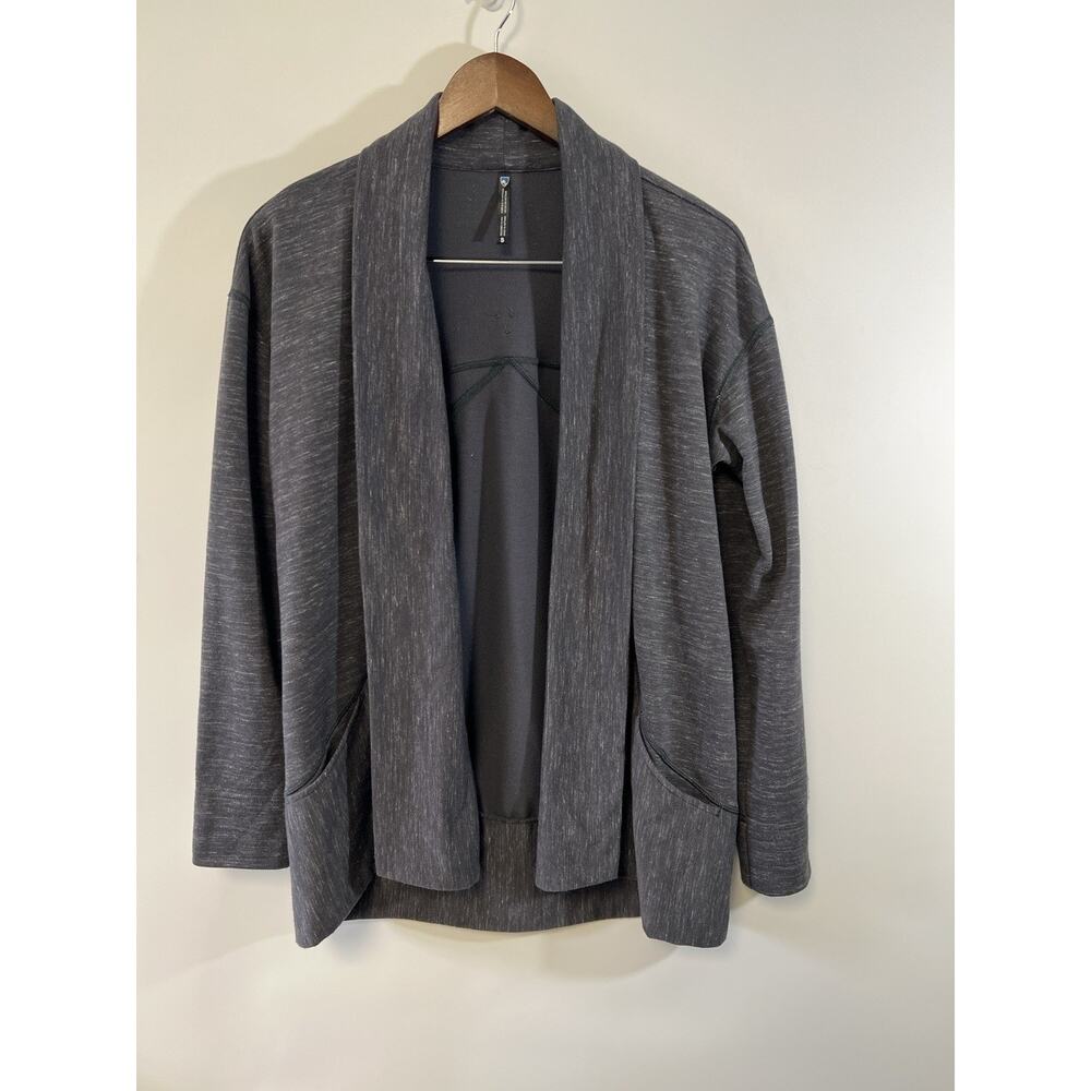 Kuhl Jacket Women Small Oversized Dark Heather Gray Sweater Outdoors Hiking Camp - Picture 7 of 15